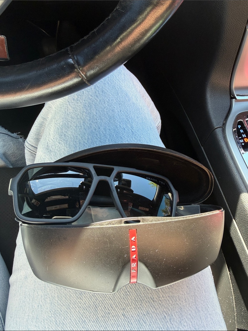 Black Prada Men’s Black Sunglasses